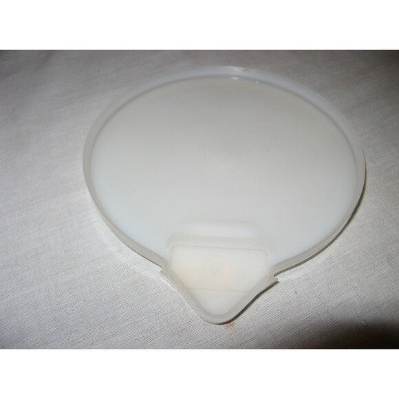 Tupperware #1289 Mix N Stor White Clear Replacement Lid w/Flip Spout Vintage - Picture 3 of 3